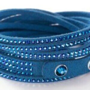 Retired Touchstone Crystal Wrap-Star Bracelet Cobalt Blue - NEW NIB